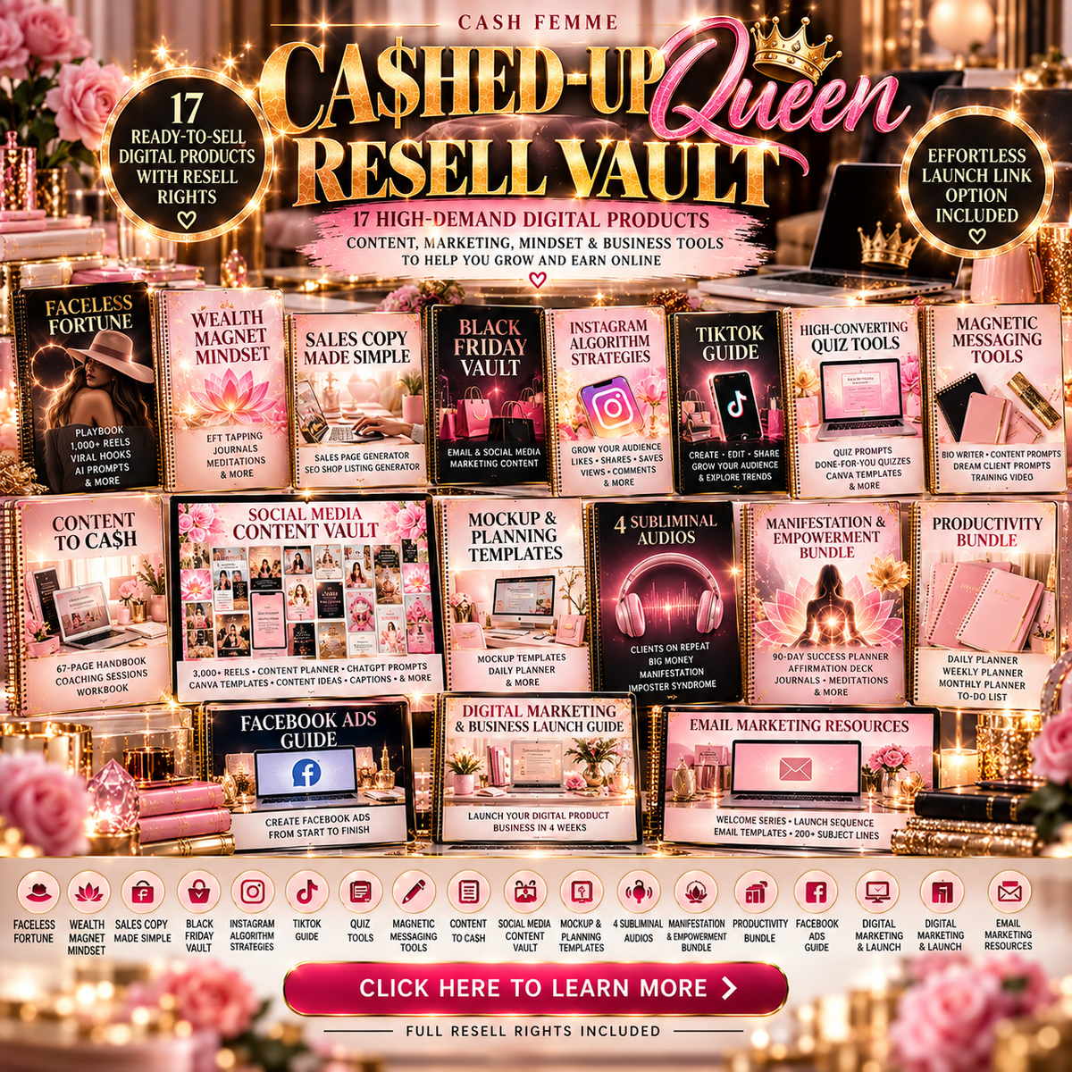 Cashed Up Queen Resell Vault MRR